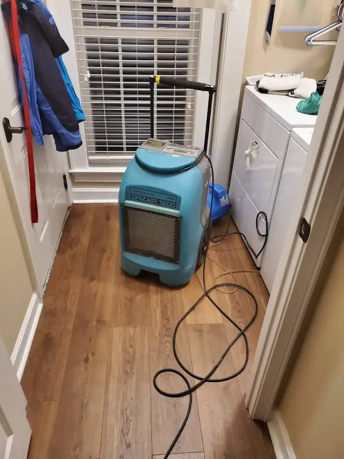 Commercial dehumidifier deployed for Flood Damage Cleanup in Basehor